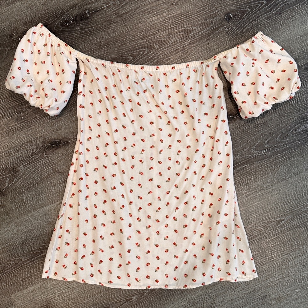 Reformation Mini Off the Shoulder Dress